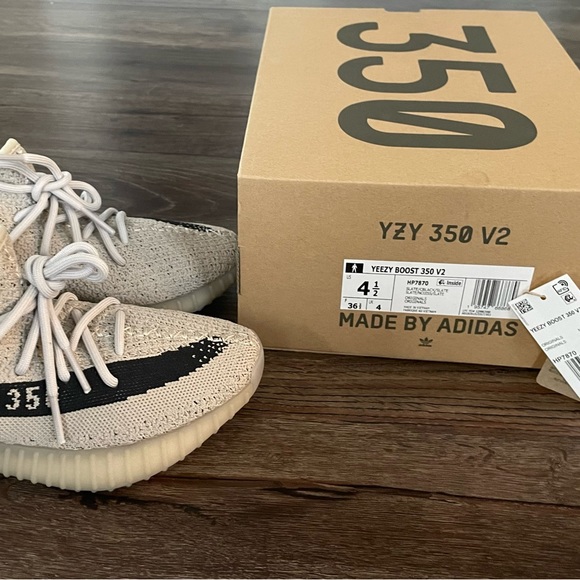 Yeezy Boost 350 V2 Slate NWT- new release 09/2022 size 6 womens/4.5 mens - Picture 6 of 6